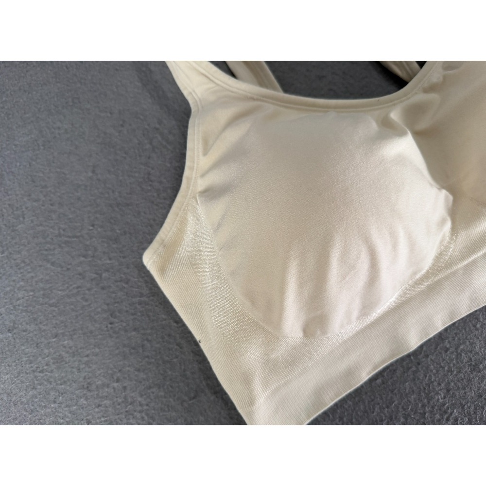 Truekind Daily Comfort Wirefree Shaper Bra Size XL Beige Sculpted Minimalist * - Picture 2 of 11